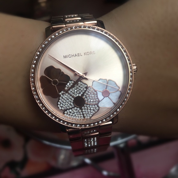 Michael Kors Rose Gold Diamond Watch